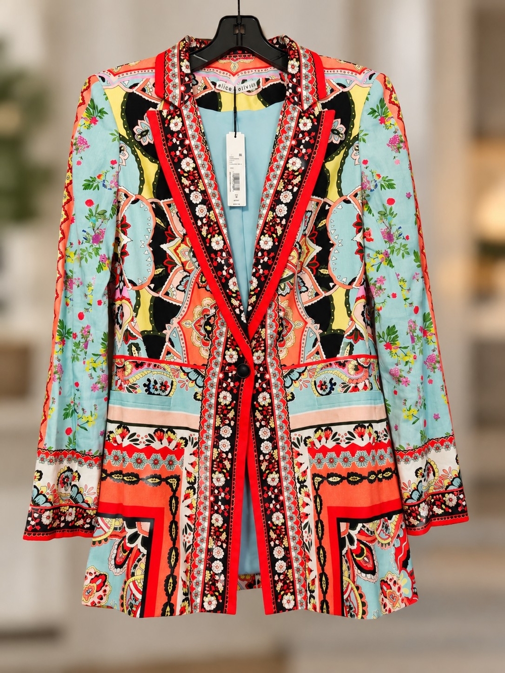 Alice + Olivia Nate Multicolor Jacket Size M - NWT